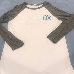 Team beachbody 21 day fix extreme baseball top